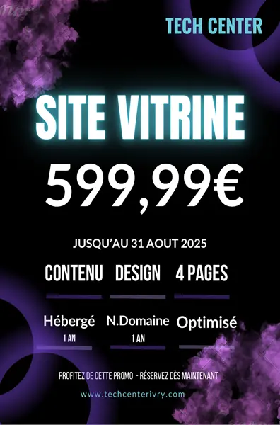 Création site internet vitrine promo