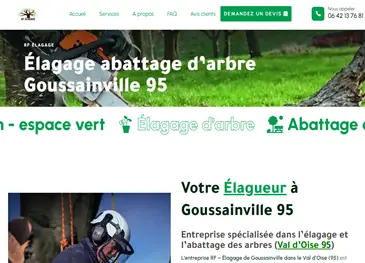 Création de site internet de élaguage d'arbre et de paysagiste dans le Val d'Oise 95